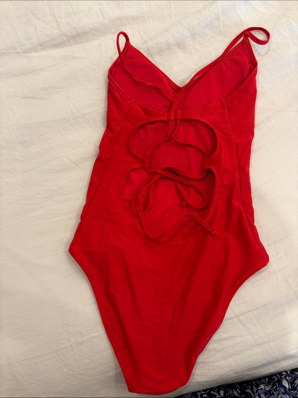Aerie Red One-Piece Swimsuit - Classic Strappy Style - Picture 3 of 3